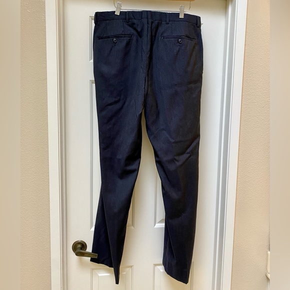 Hugo Boss Jeffrey trousers navy houndstooth - Picture 2 of 6